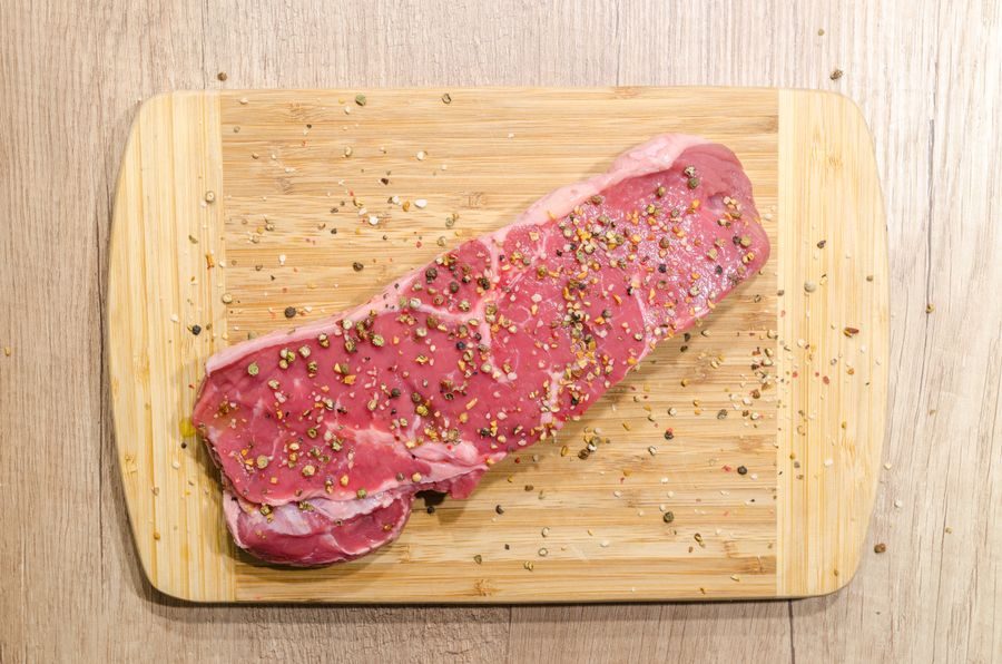 Corte de carne de res fresca